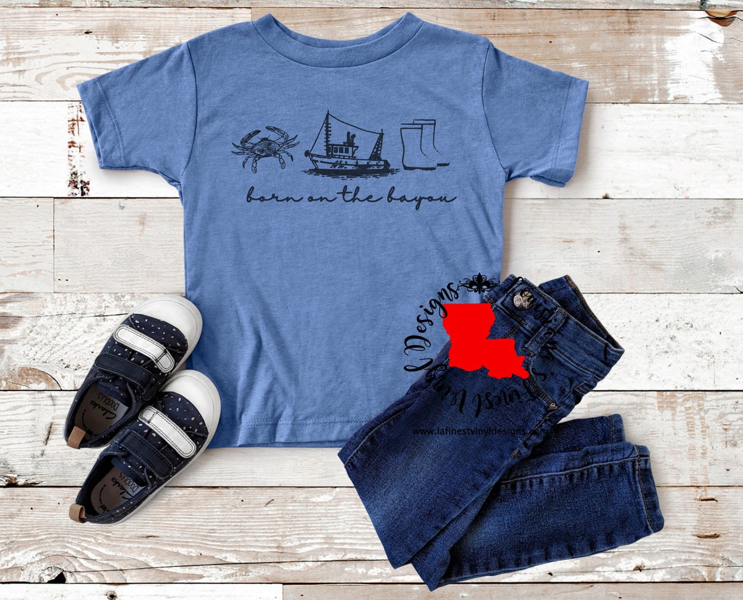 Born on The Bayou Youth Tee