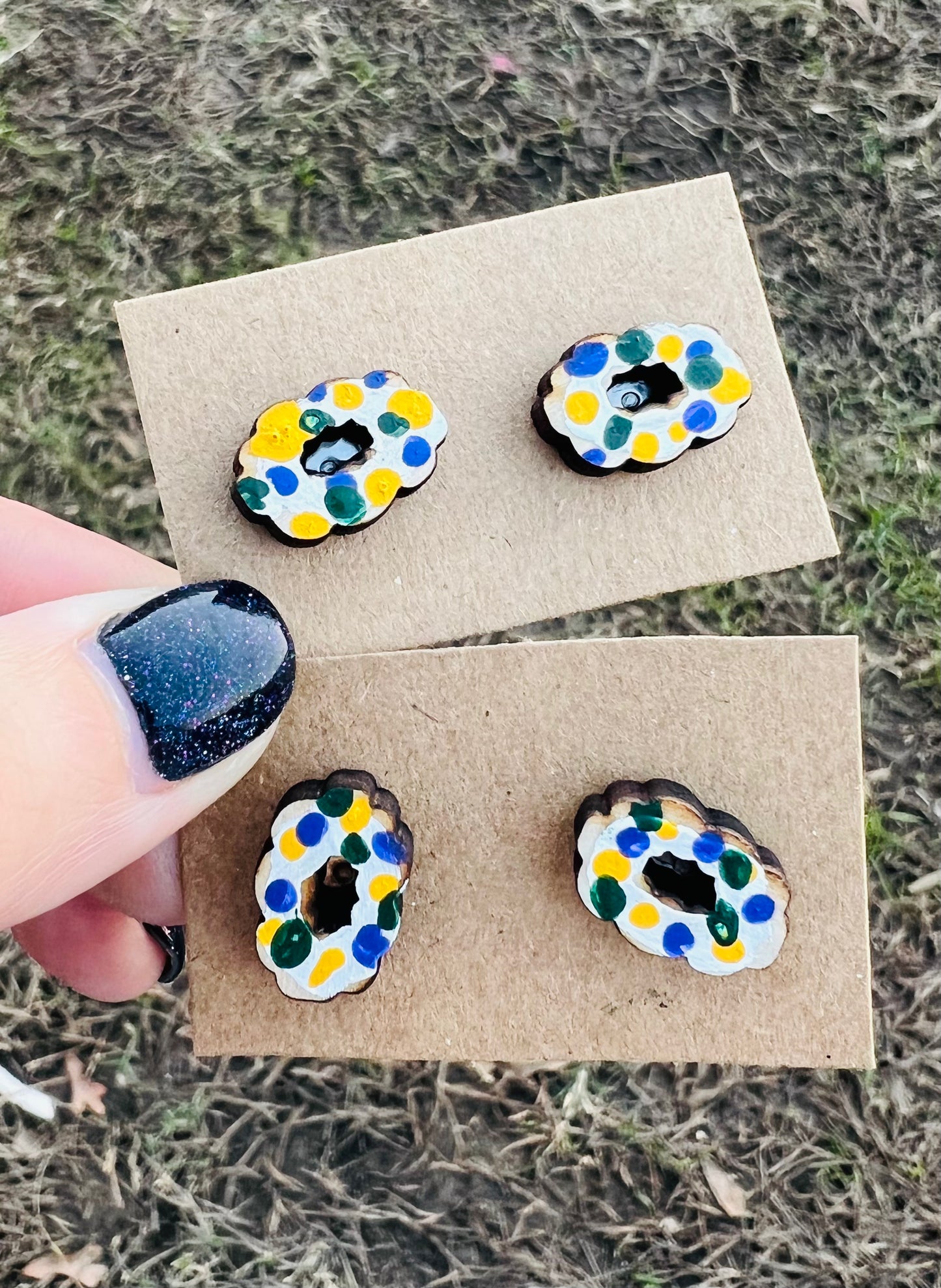 Mardi Gras Mambo Studs