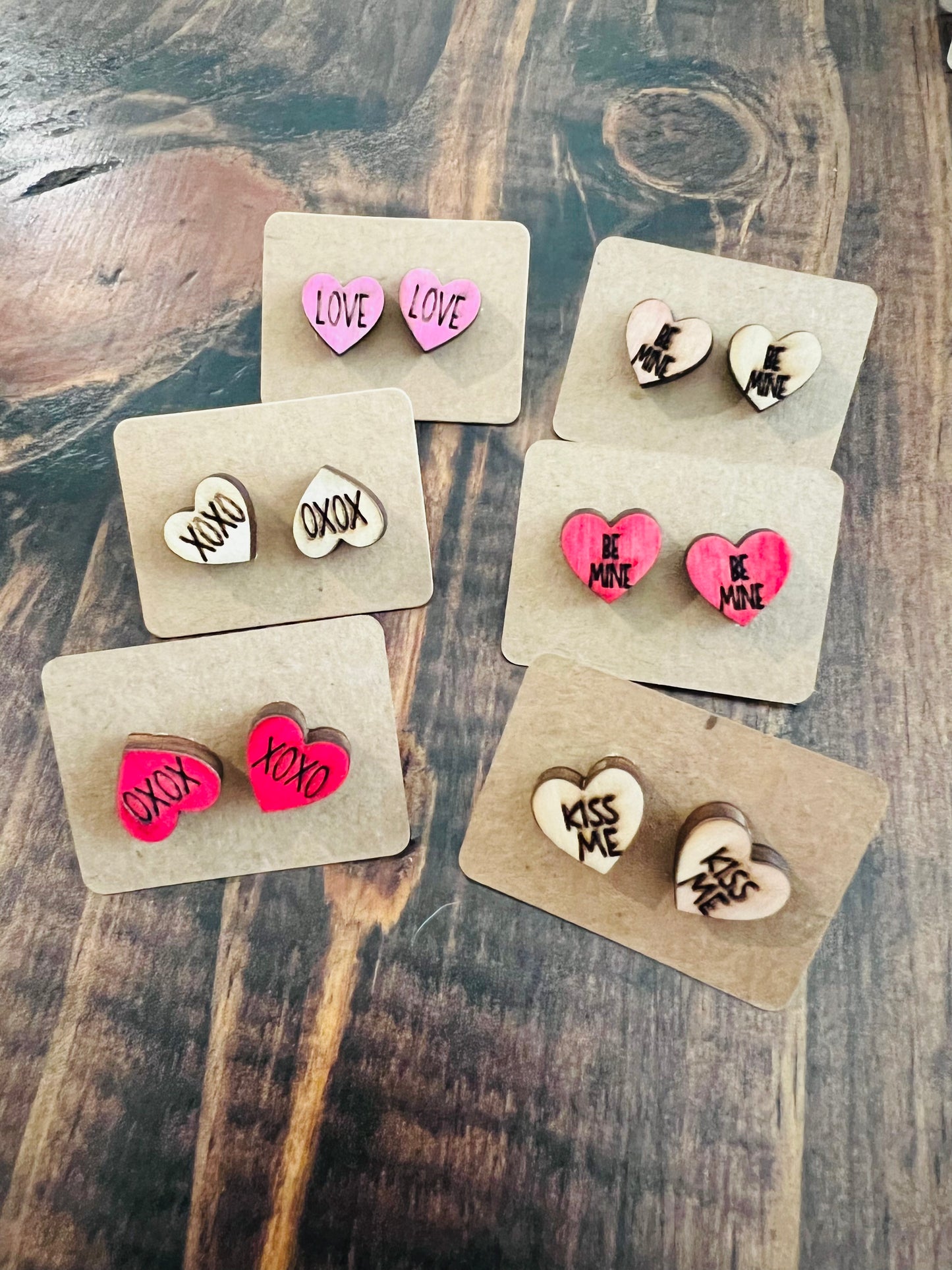 Conversation Heart Studs