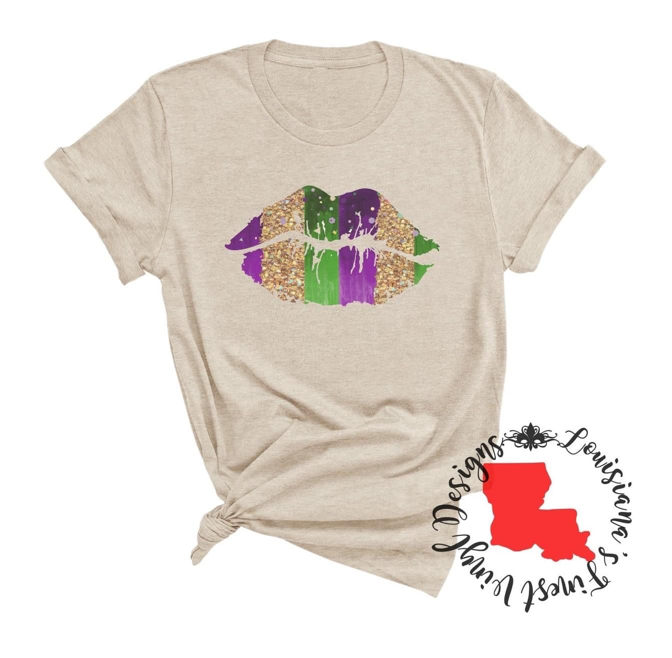 Mardi Gras Lips Tee