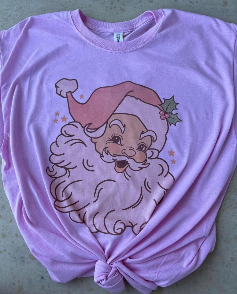 Pink Santa Tee