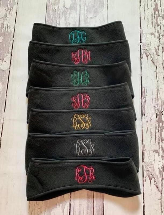 WS Monogram Ear Warmers